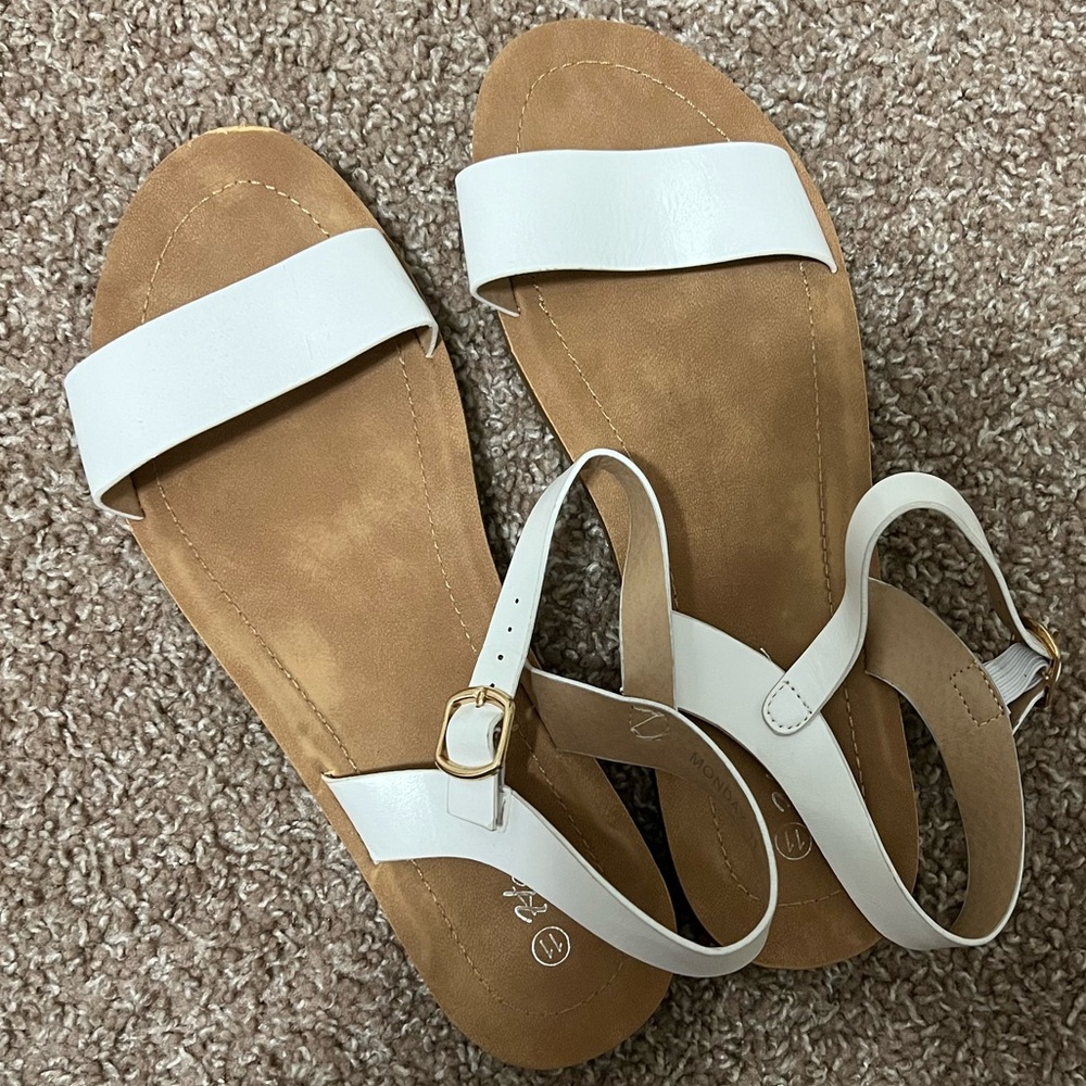 Herstyle Monday Women's Open Toes One Band Ankle Strap Flat Sandals